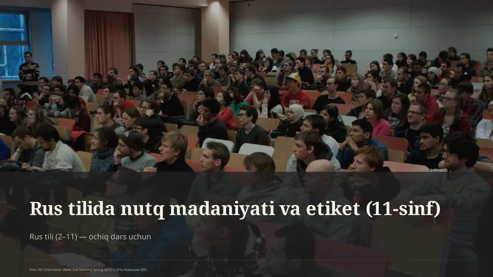 Rus tilida nutq madaniyati va etiket (11-sinf)