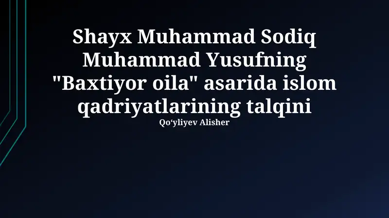 Baxtiyor oila