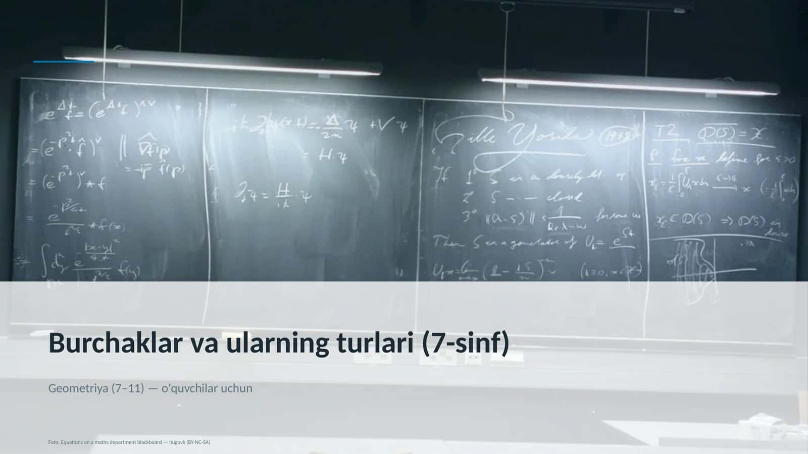 Burchaklar va ularning turlari (7-sinf)
