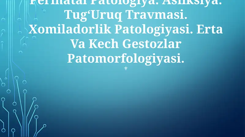 Perinatal Patologiya