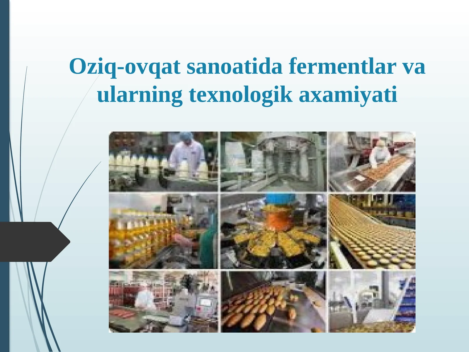 Oziq-ovqat sanoatida fermentlar va ularning texnologik axamiyati