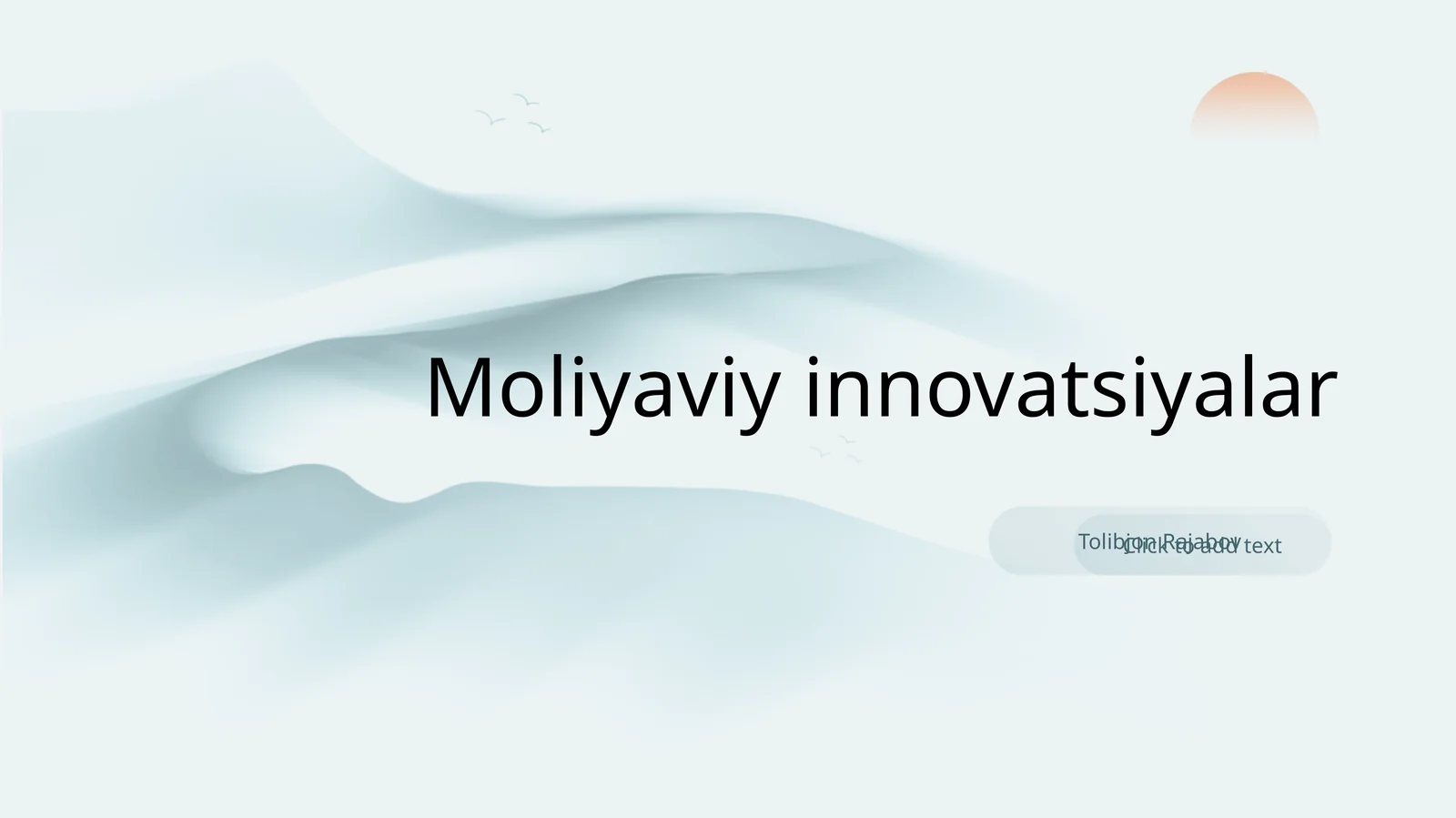 Moliyaviy innovatsiyalar