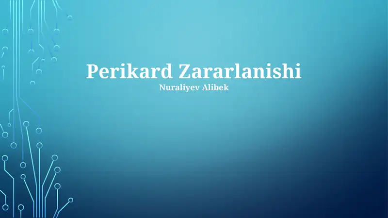 Perikard Zararlanishi