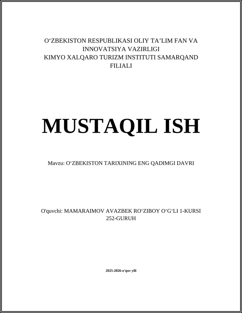 Oʻzbekistonda paleolit davri: insonlarning ilk izlari