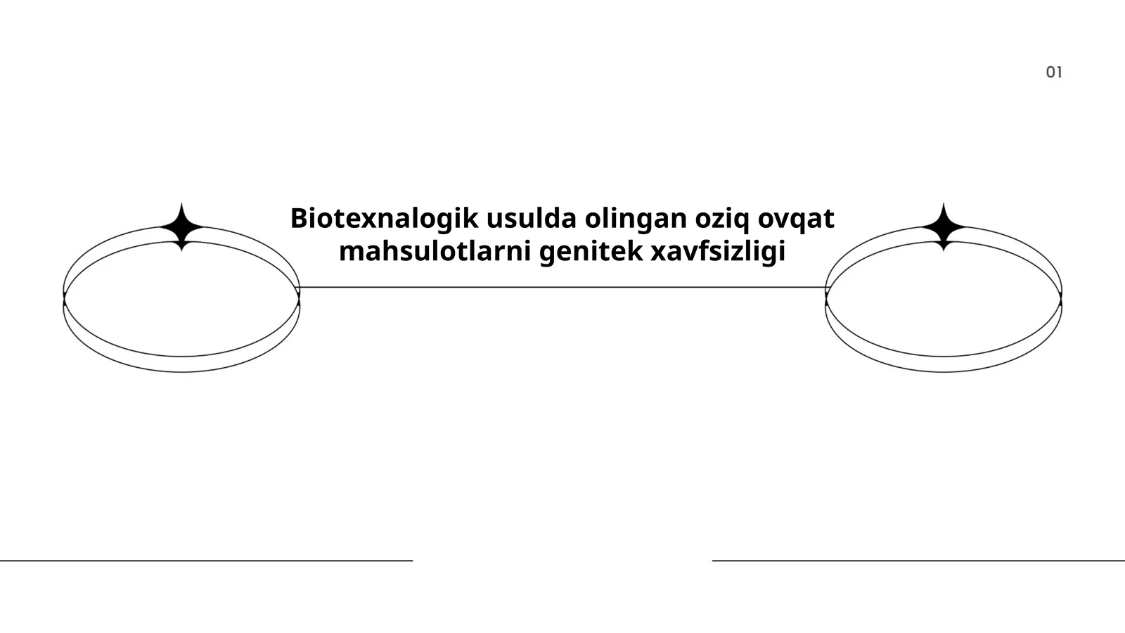 Biotexnalogik usulda olingan oziq ovqat mahsulotlarni genitek xavfsizligi