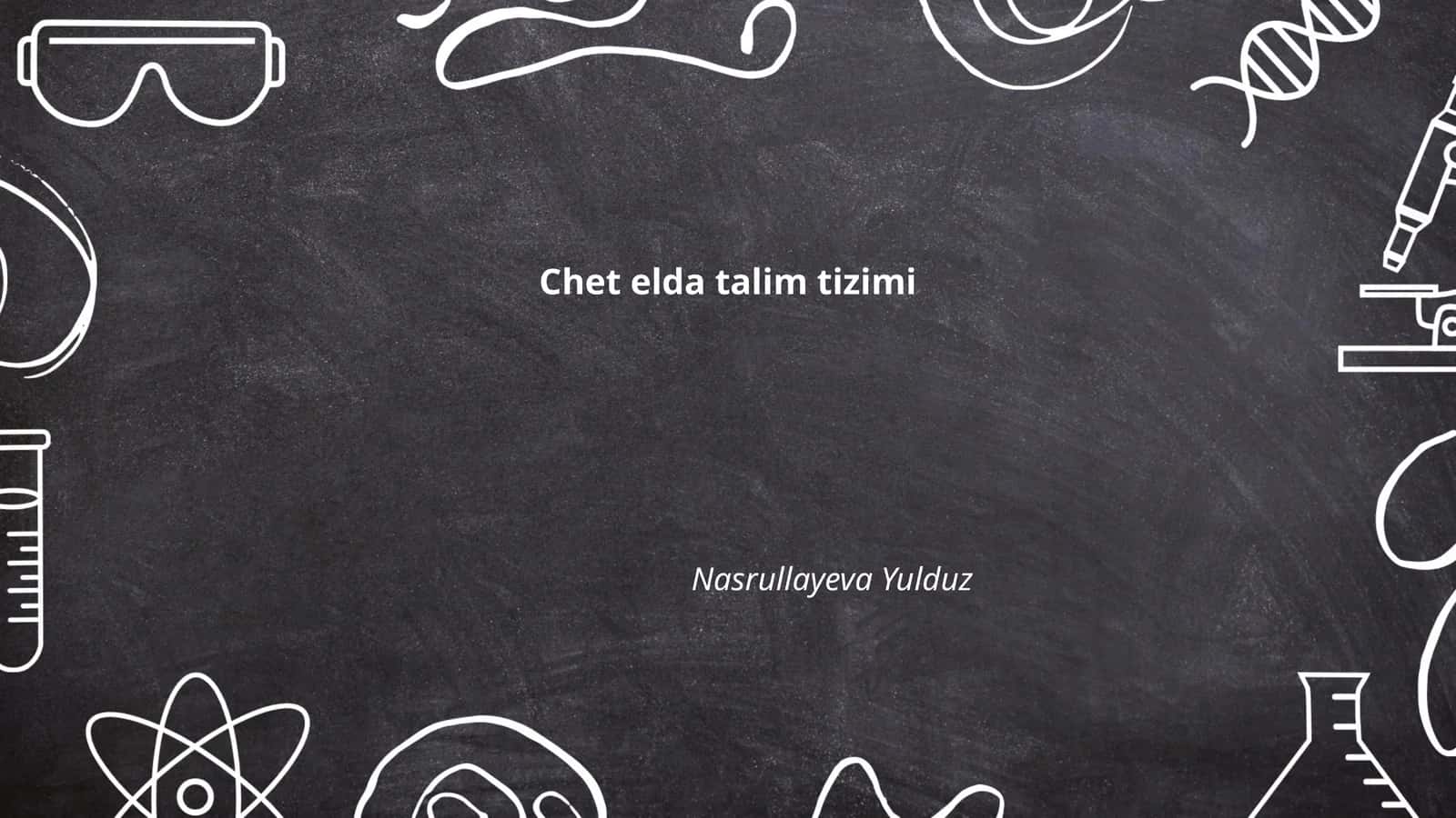 Chet elda talim tizimi