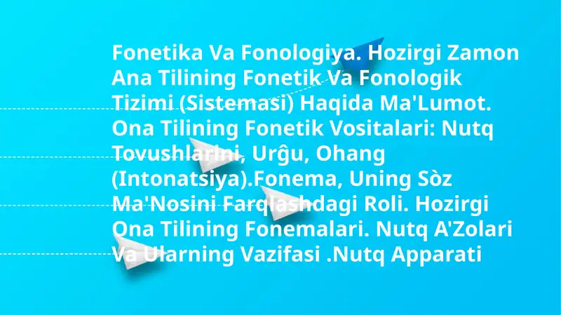 Fonetika Va Fonologiya