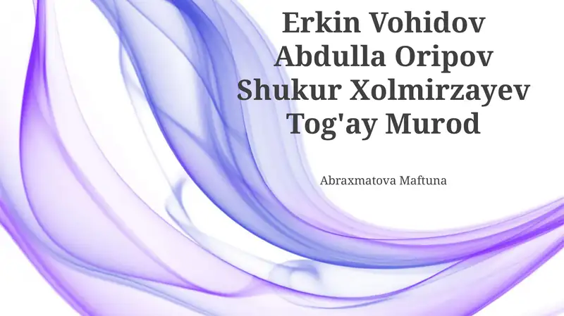 Abdulla Oripov: She'riyat olami