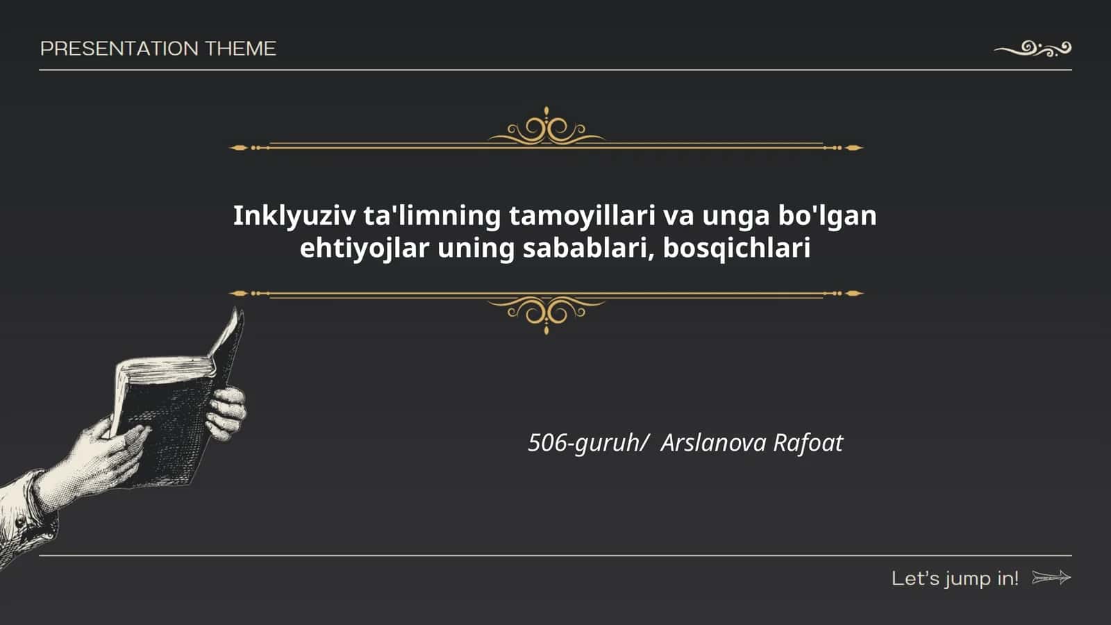 Inklyuziv ta'limning tamoyillari va unga bo'lgan ehtiyojlar uning sabablari, bosqichlari