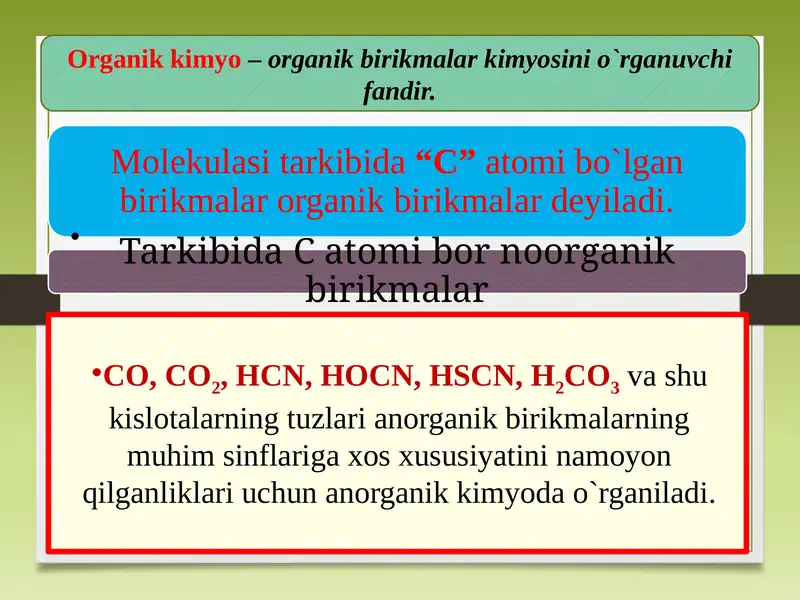 Organikkimyo