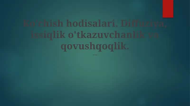 Ko'chish hodisalari