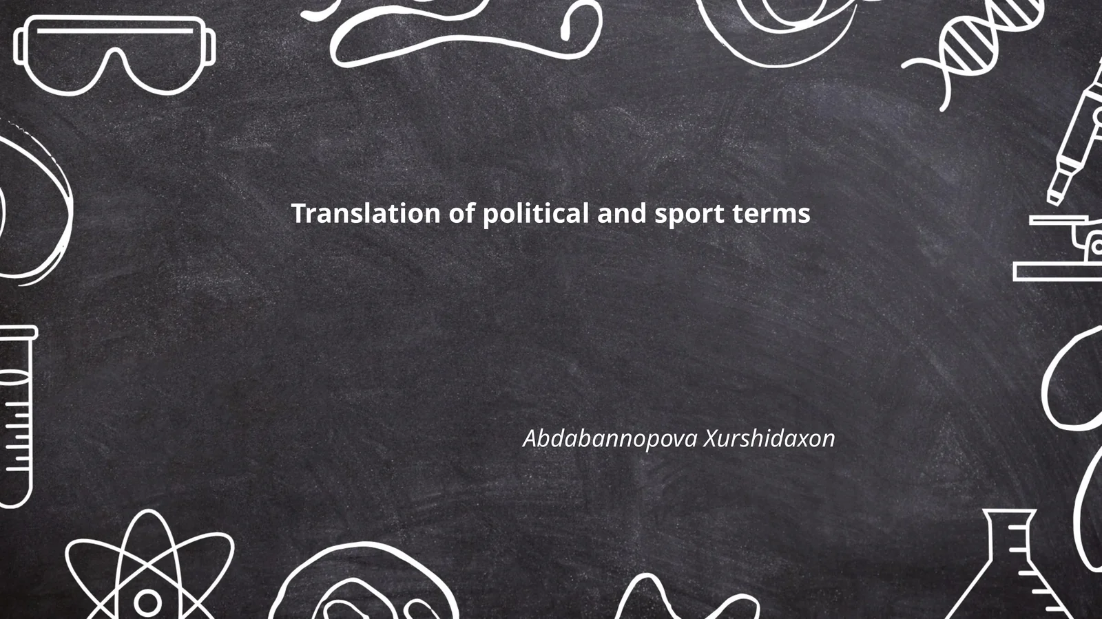 Translation of political and sport terms