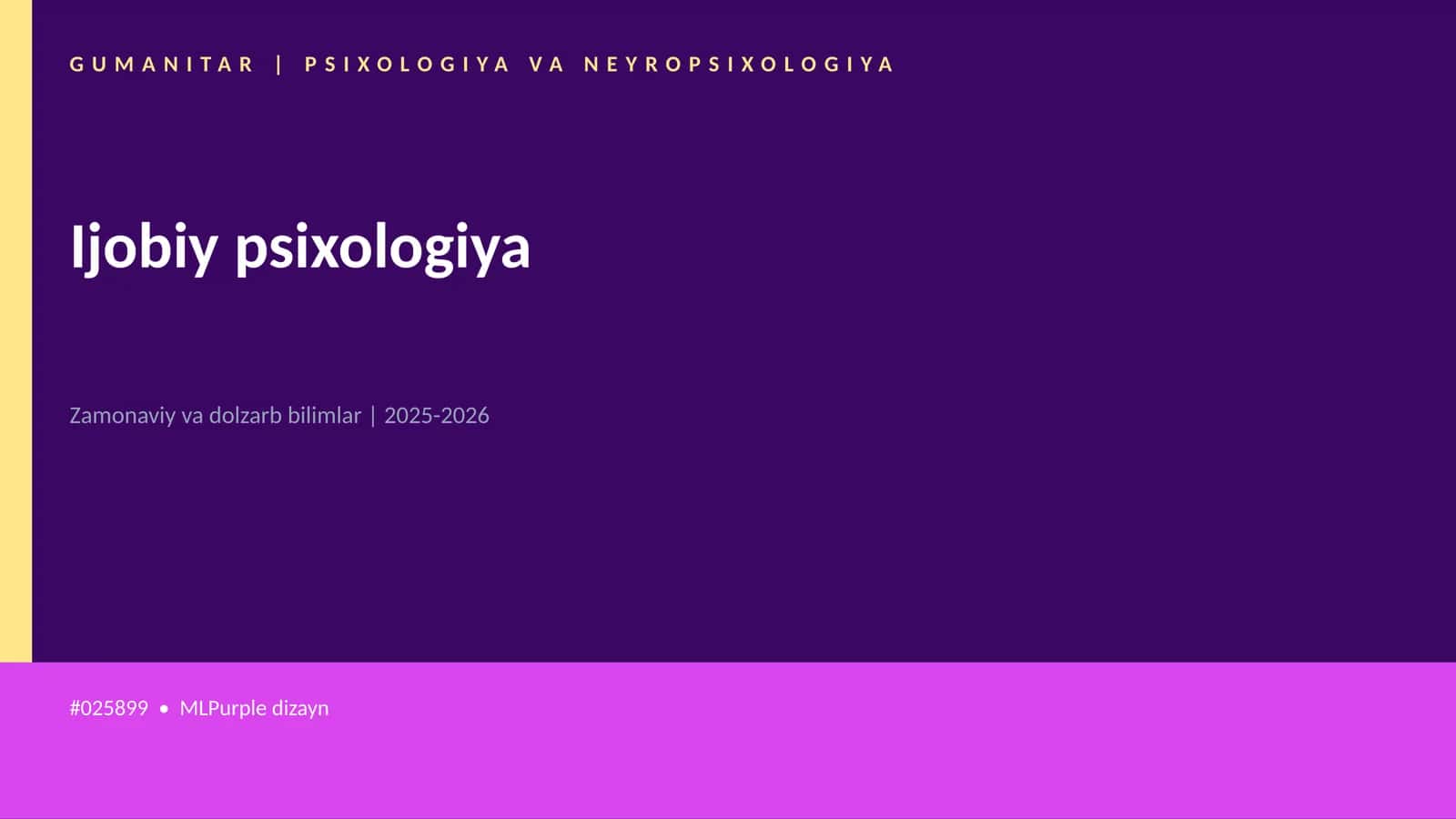 Ijobiy psixologiya