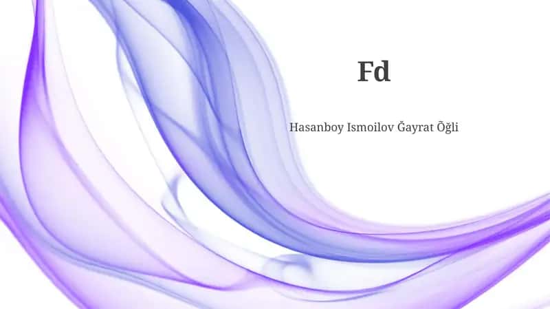 "Fd" ni ochish