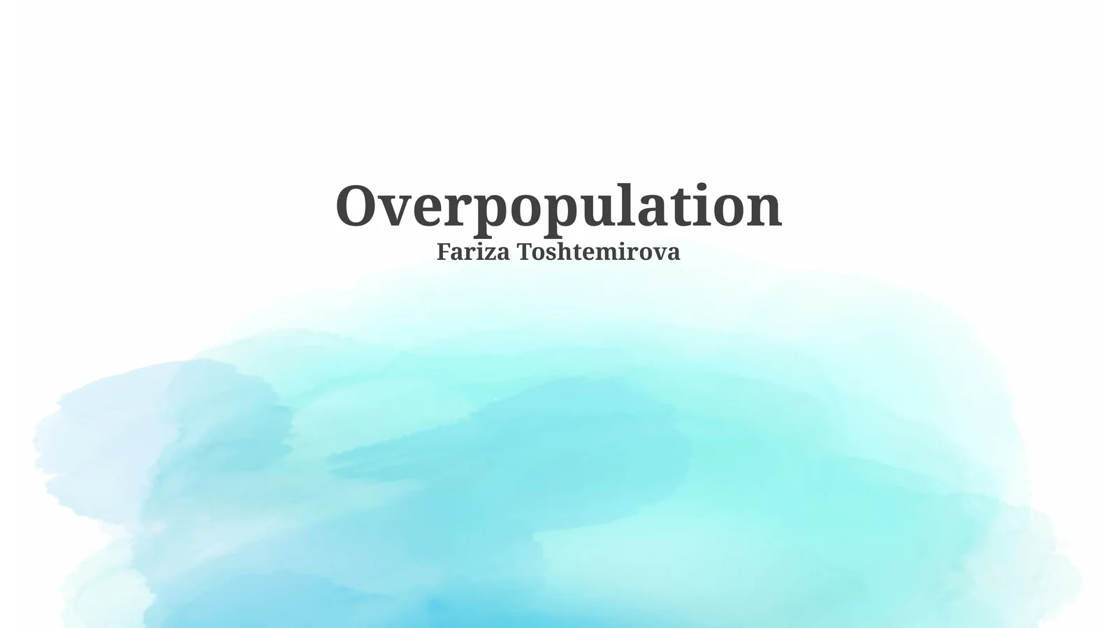 Overpopulation