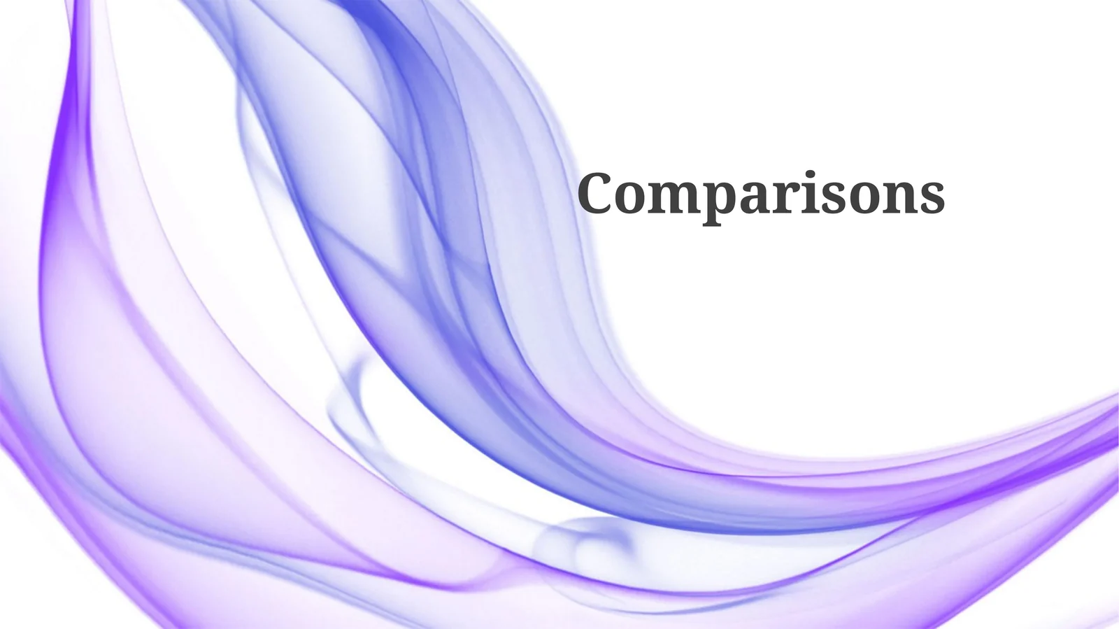 Visualizing Comparisons