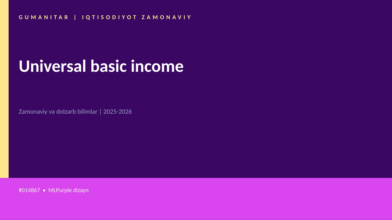 Universal basic income