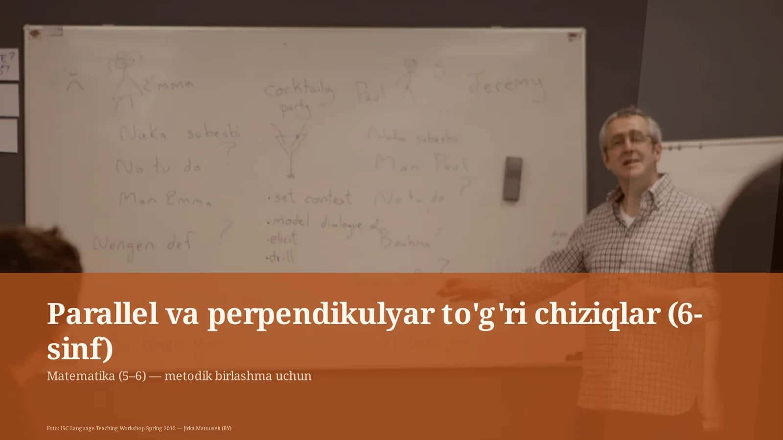 Parallel va perpendikulyar to'g'ri chiziqlar (6-sinf) Matematika (5–6) — metodik birlashma uchun