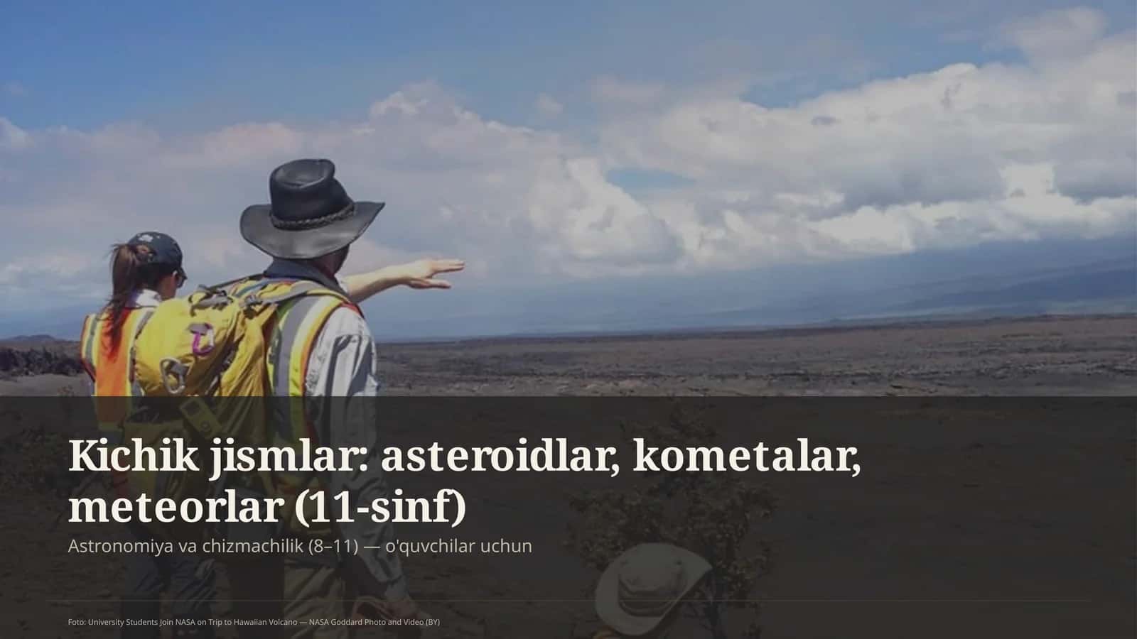 Kichik jismlar: asteroidlar, kometalar, meteorlar (11-sinf)