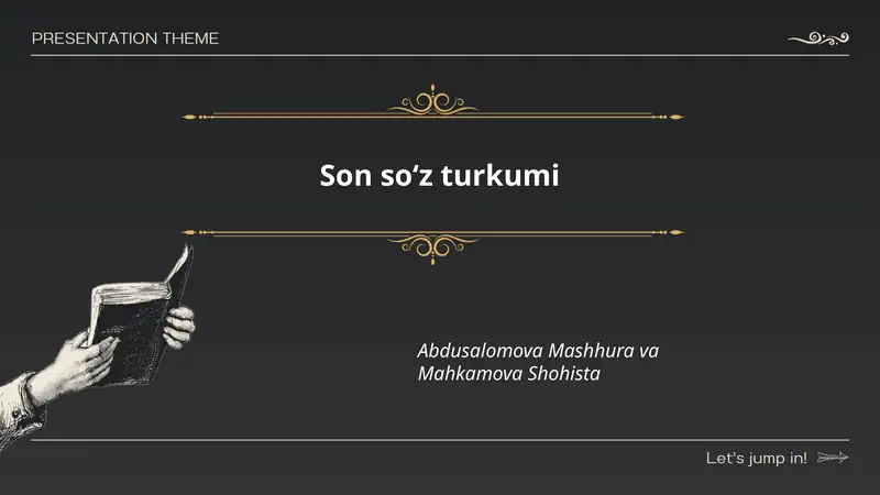 Son so‘z turkumi