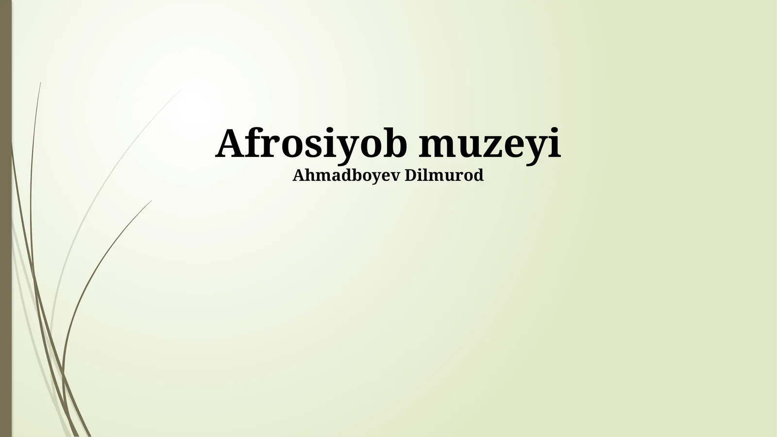 Afrosiyob muzeyi