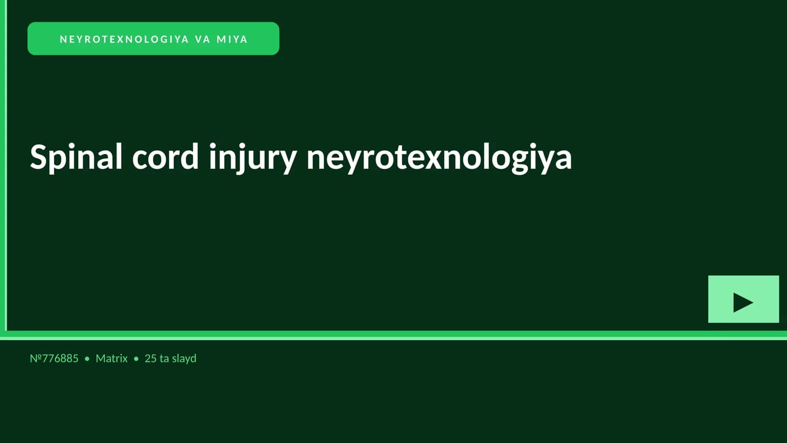 Neyrotexnologiya va Miya