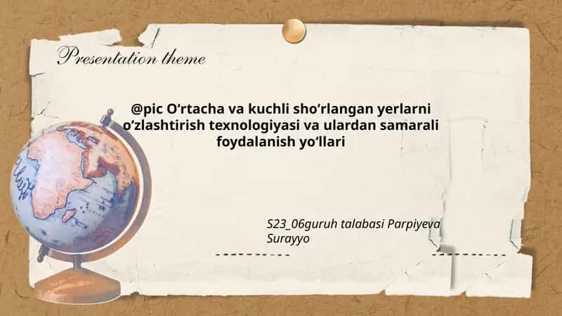 Shoʻrlangan Yerlarni Leysheviy Yuvish va Sugʻorish Rejimlari