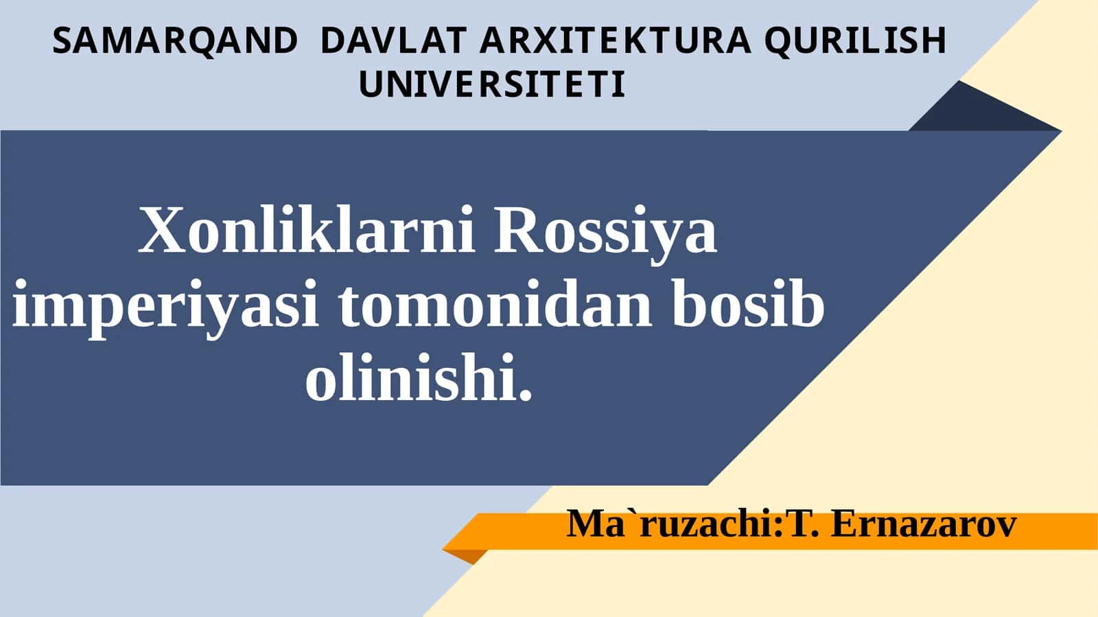 Xonliklarni Rossiya imperiyasi tomonidan bosibolinishi