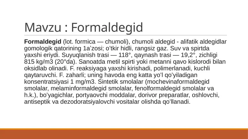 Formaldegid