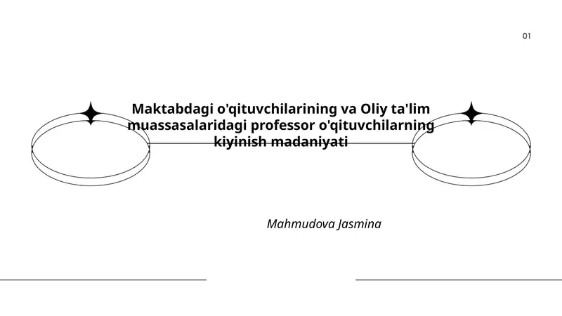 Maktabdagi o'qituvchilarining va Oliy ta'lim muassasalaridagi professor o'qituvchilarning kiyinish madaniyati