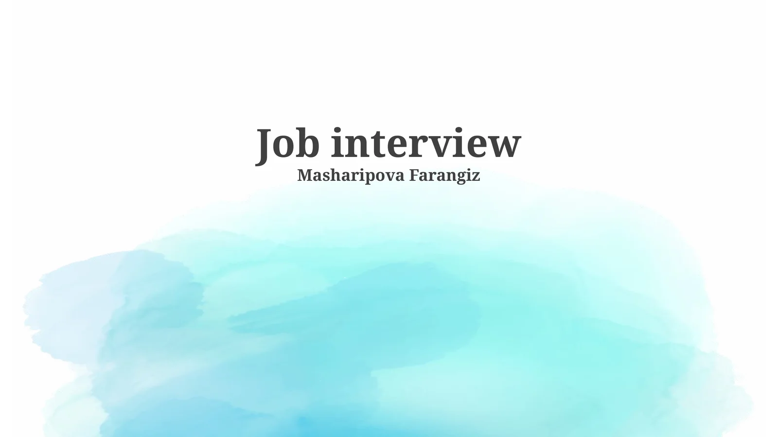 Job interview