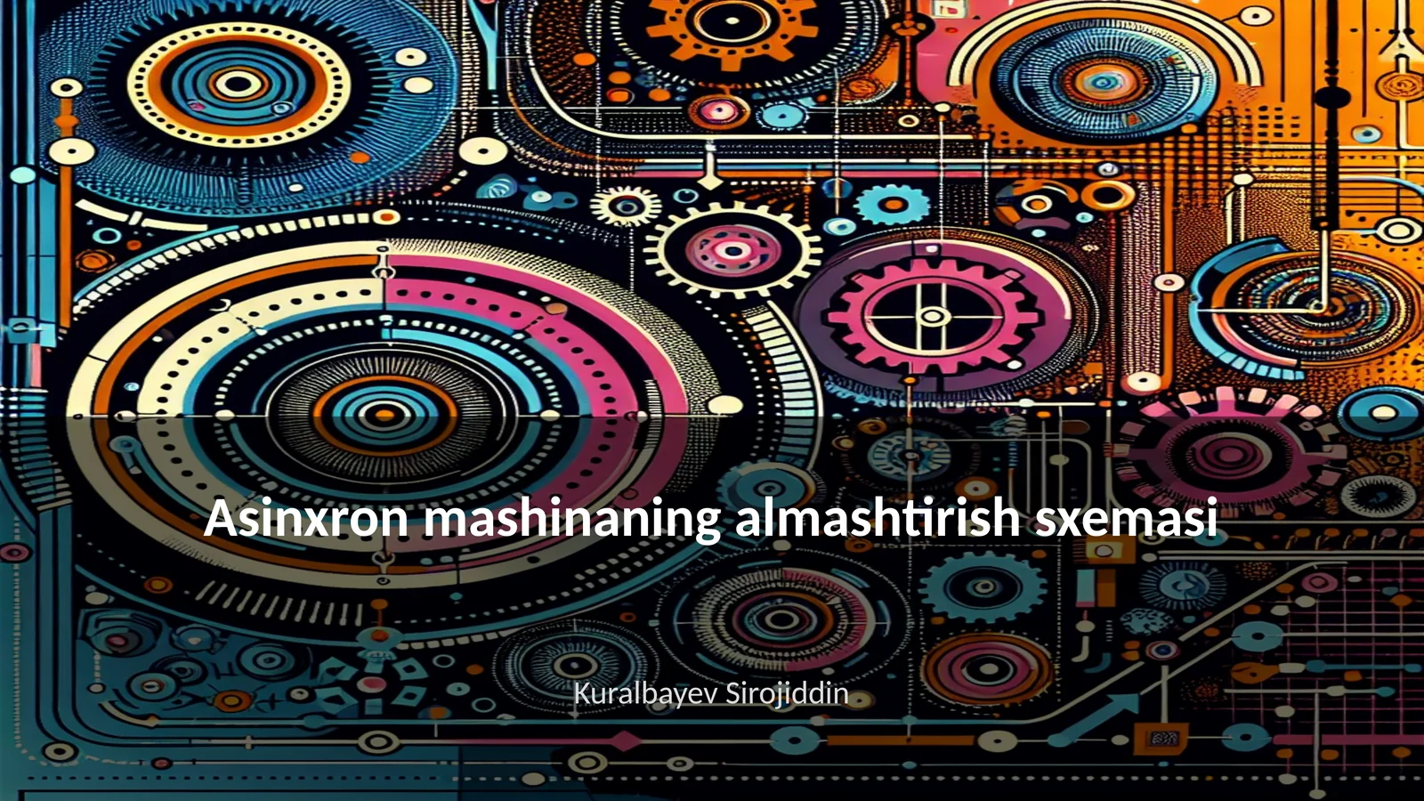 Asinxron mashinaning almashtirish sxemasi