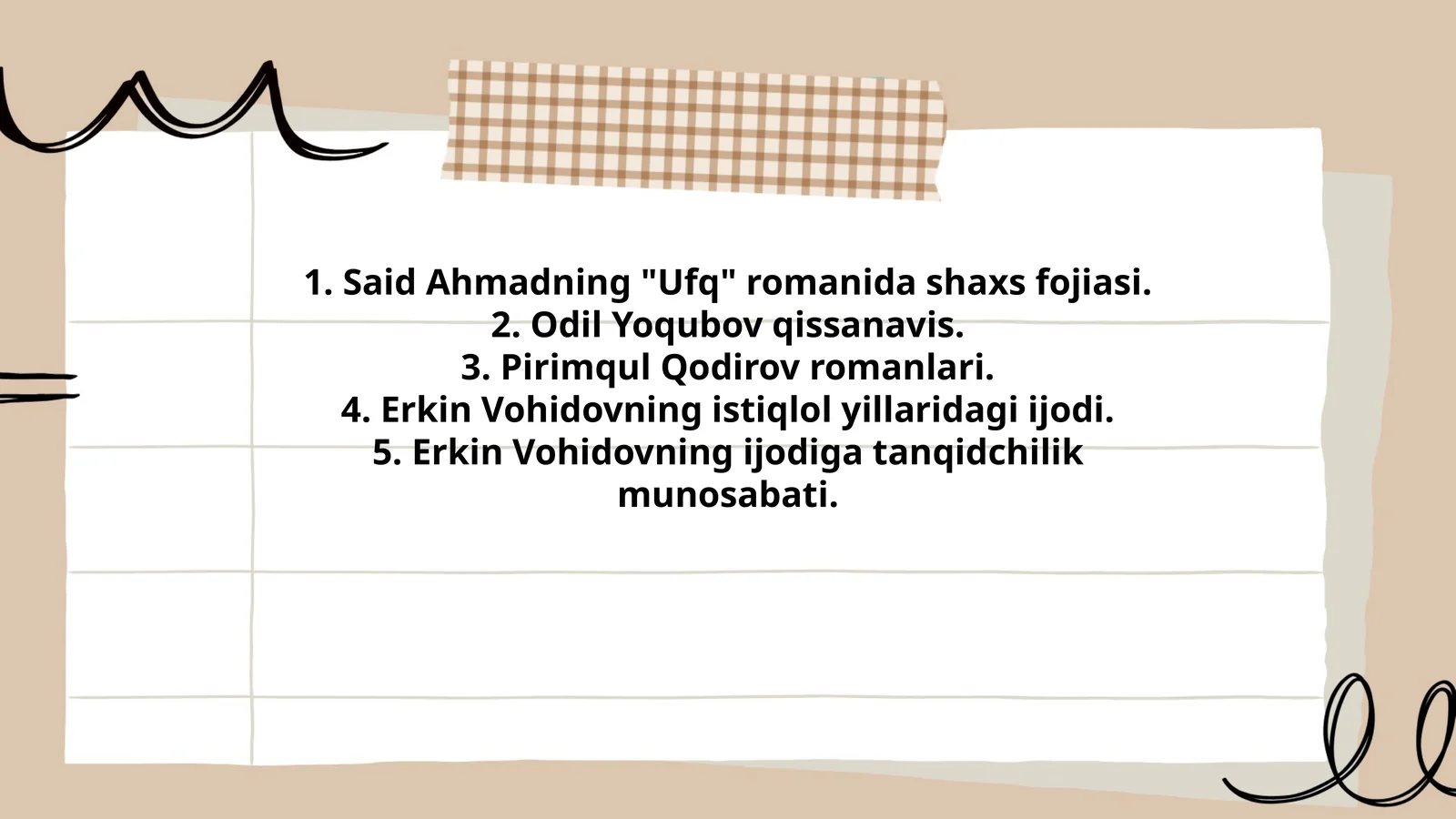 Said Ahmadning "Ufq" romanida shaxs fojiasi
