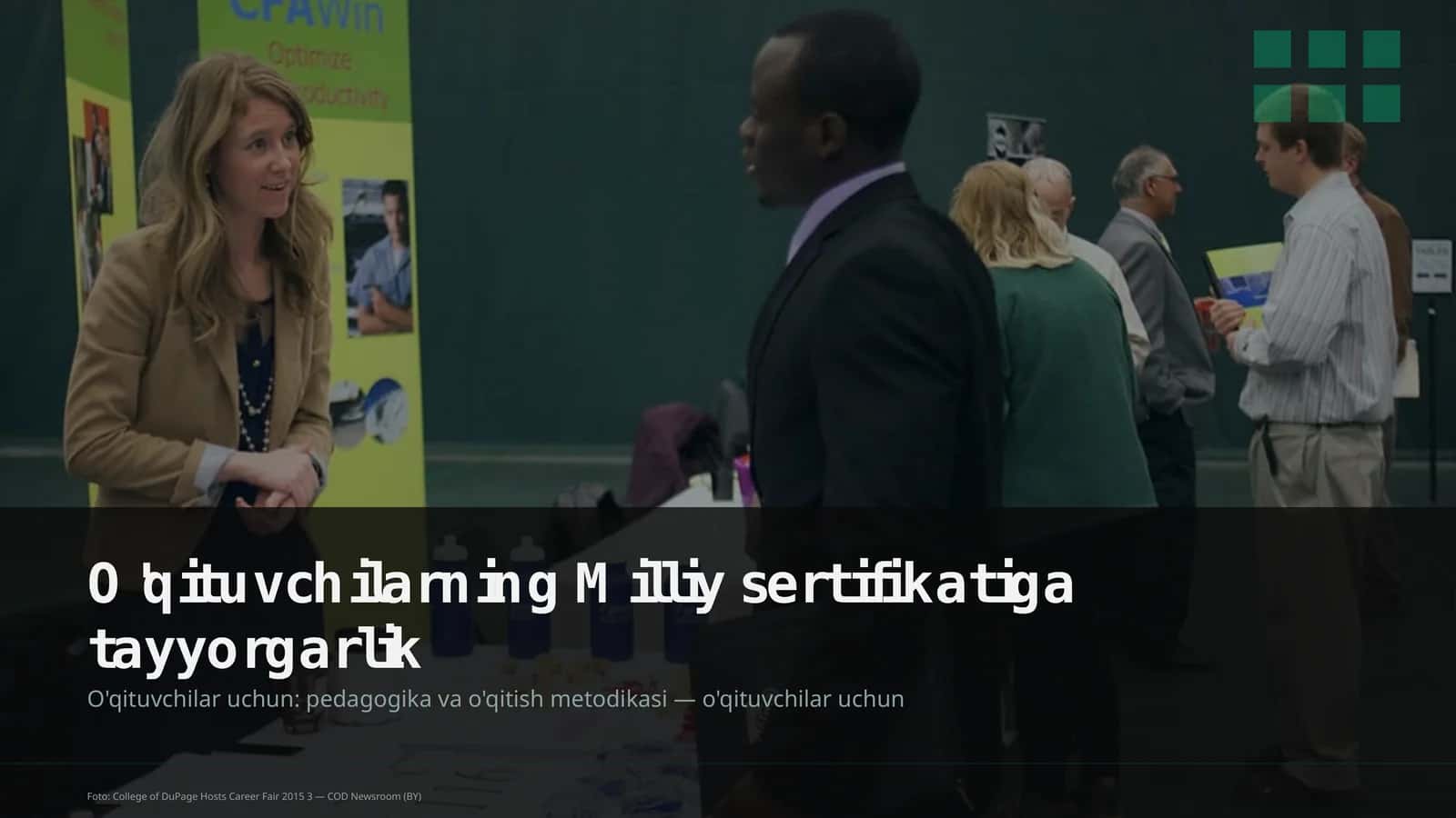 O'qituvchilarning Milliy sertifikatiga tayyorgarlik