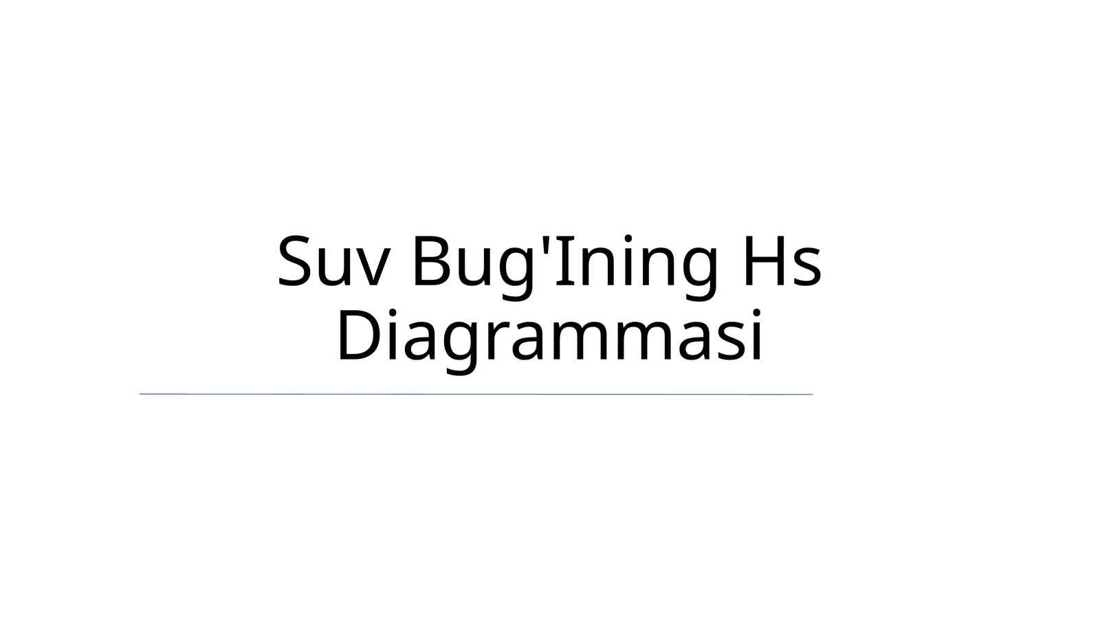 Suv Bug'Ining Hs Diagrammasi