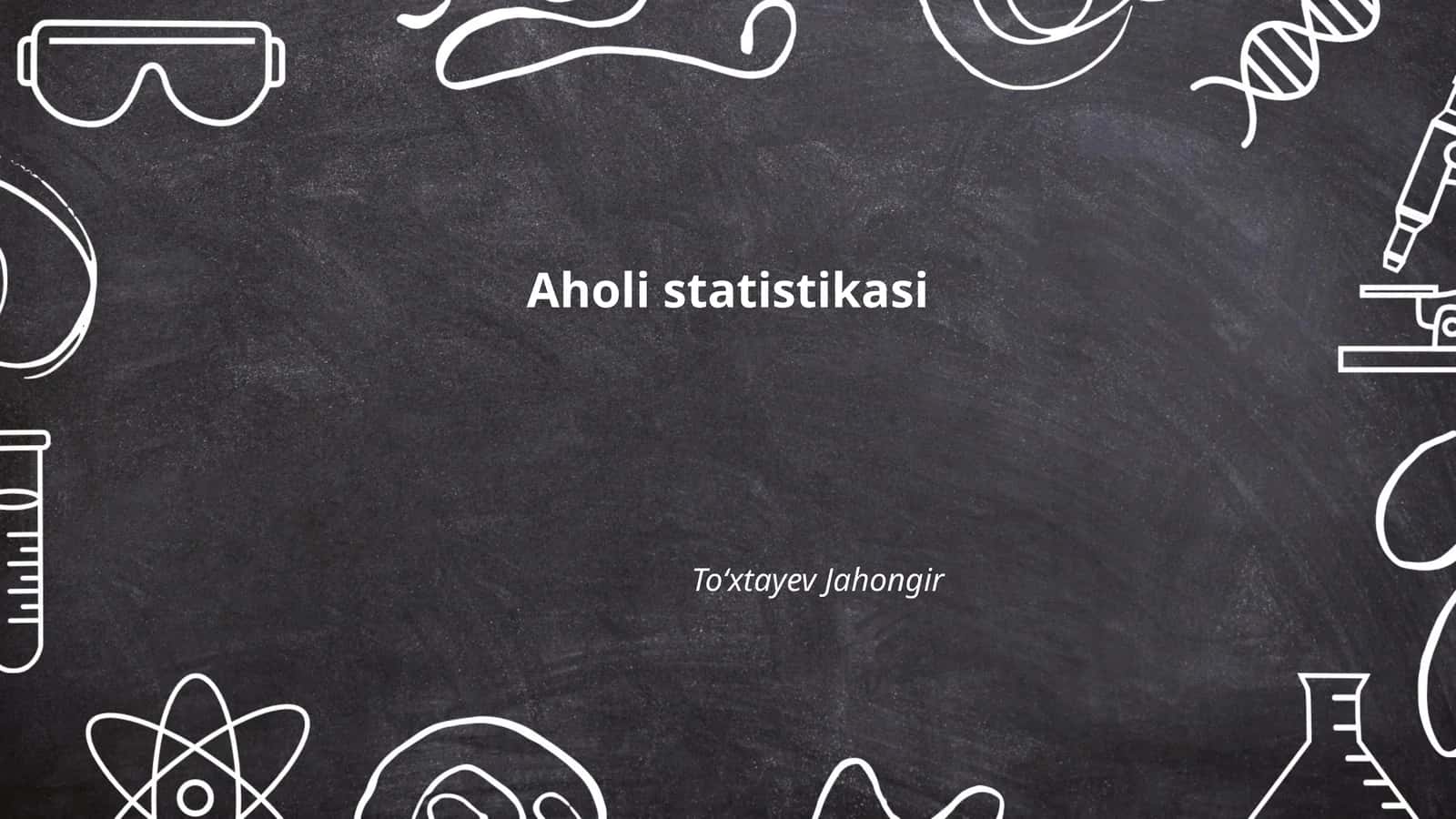 Aholi statistikasi