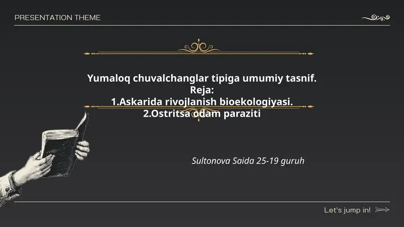 Yumaloq chuvalchanglar tipiga umumiy tasnif