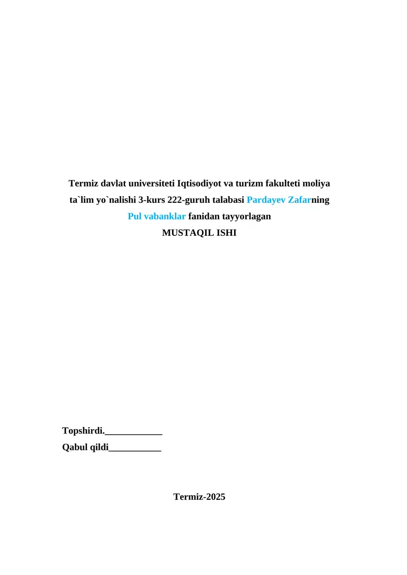 Nobank Moliya-Kredit Muassasalari