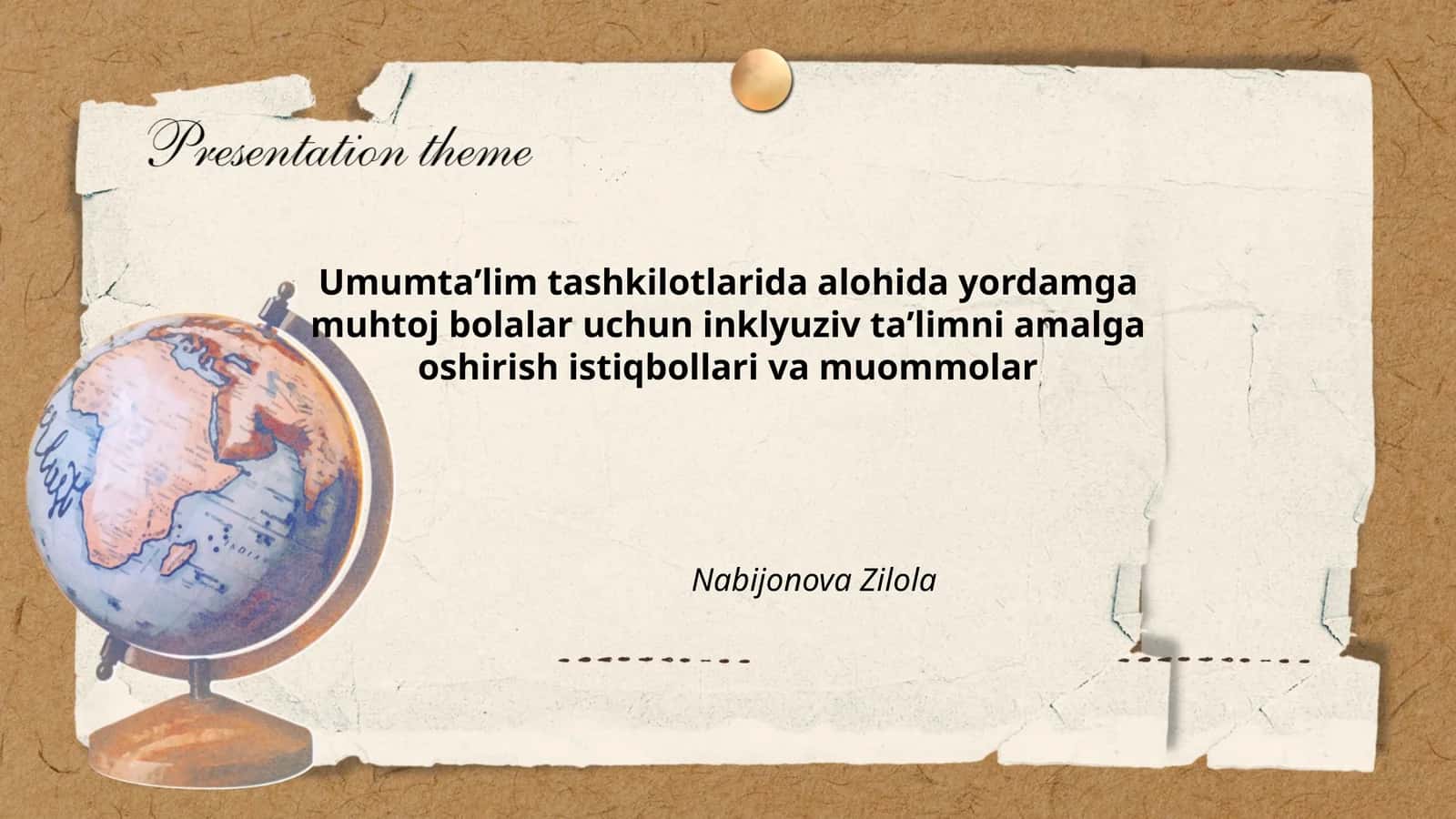 Inklyuziv taʼlimni amalga oshirish istiqbollari va muommolar