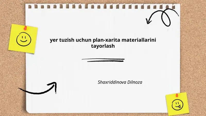 Qonunchilik va normativ hujjatlar asosida plan‑xarita materiallarini tayyorlash