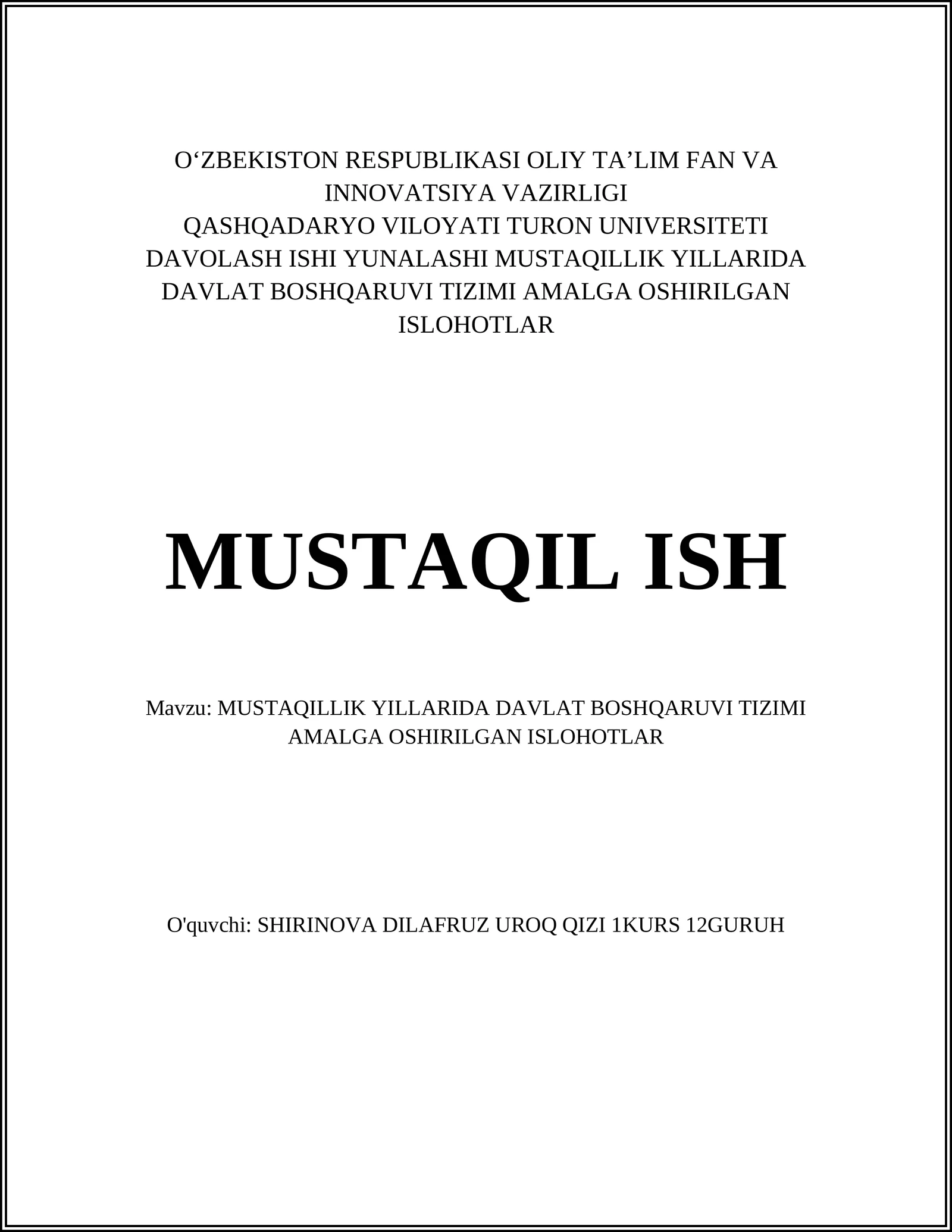 Konstitutsiyaviy islohotlar