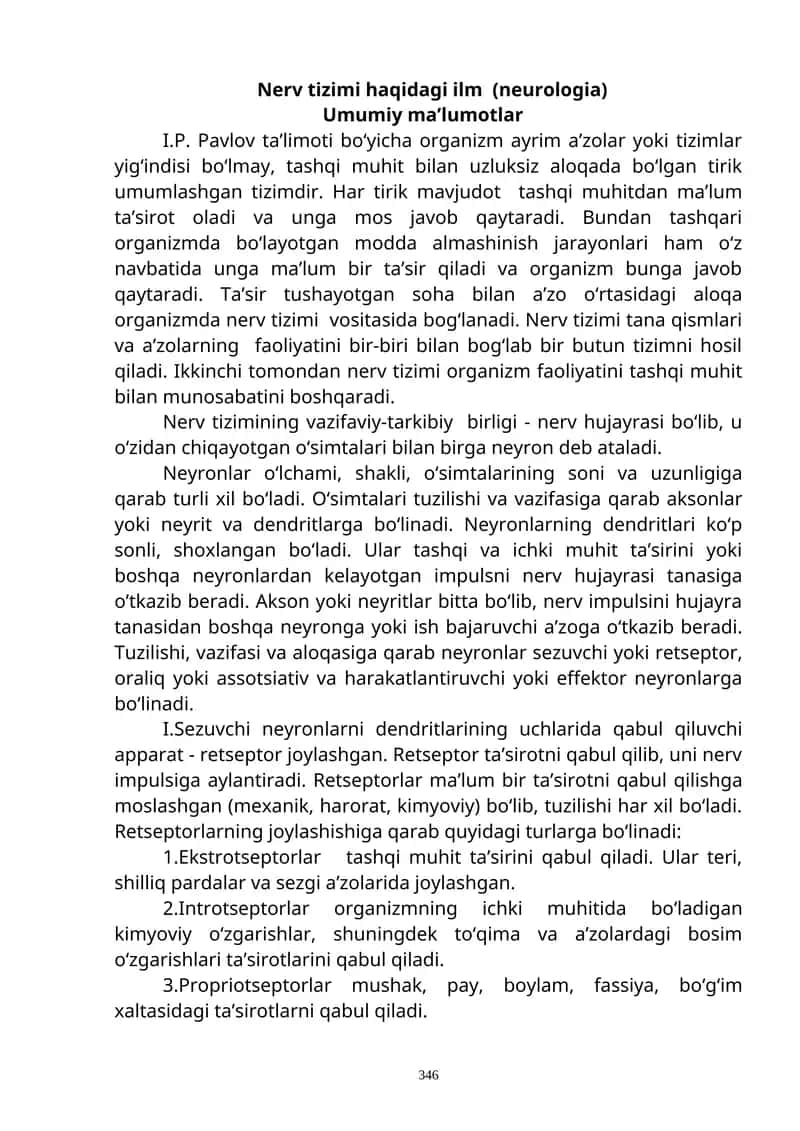 Nerv tizimi (neurologiya)