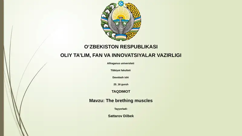 The brething muscles