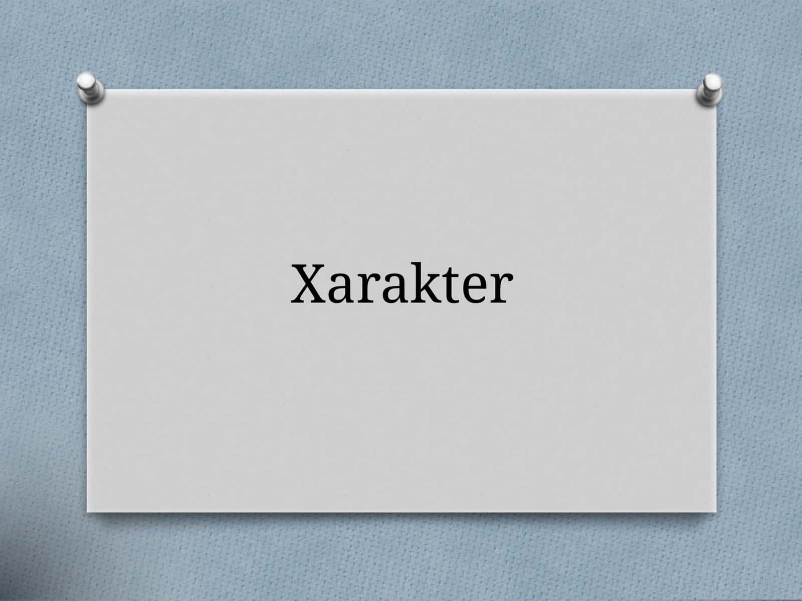 Xarakter
