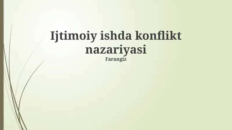 Konflikt nazariyasi