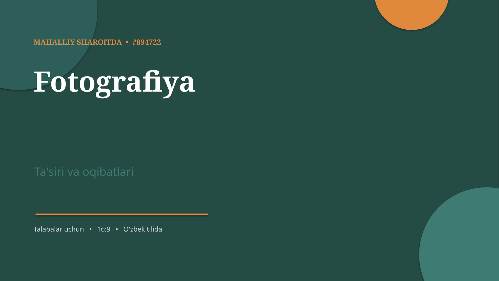 MAHALLIY SHAROITDA • #894722
