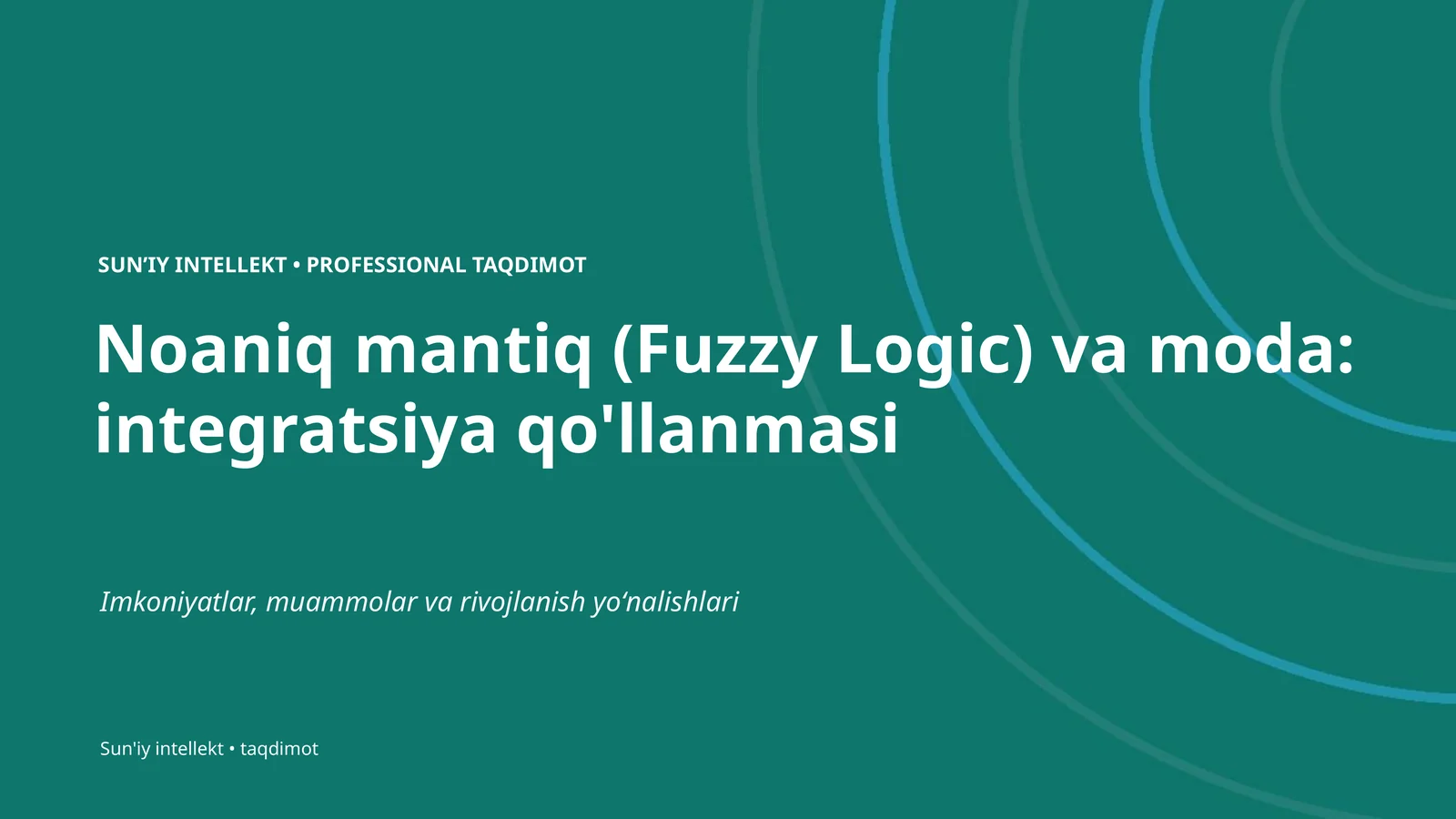 Noaniq mantiq (Fuzzy Logic) va moda: integratsiya qo'llanmasi
