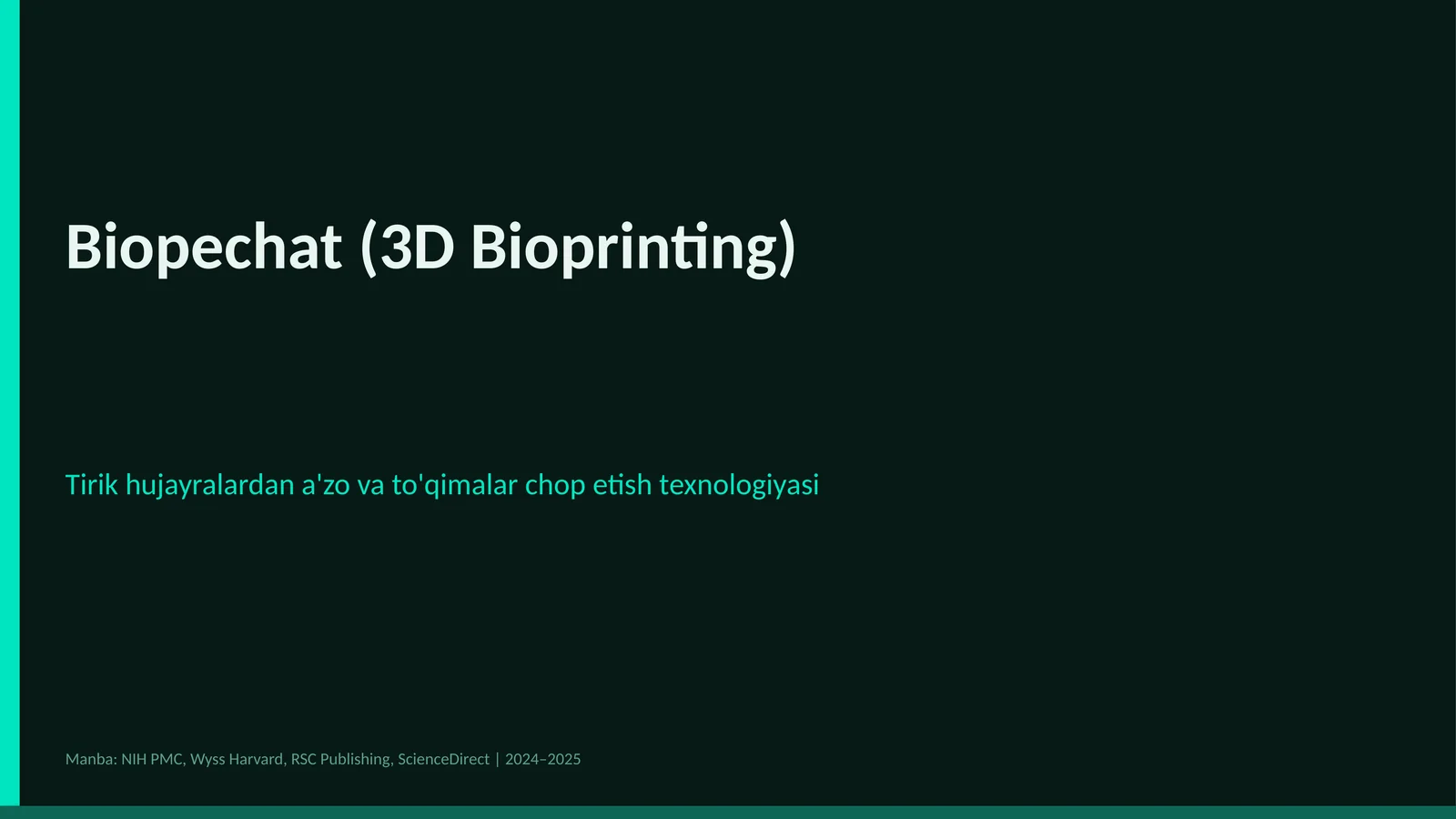 Biopechat (3D Bioprinting)