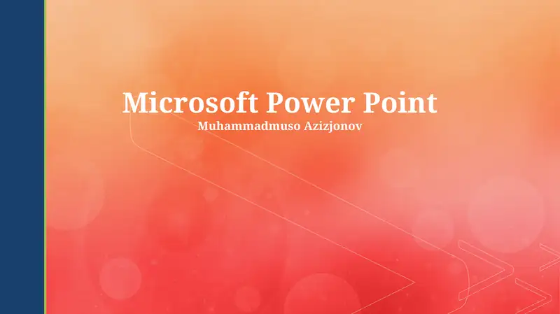 Microsoft Power Point