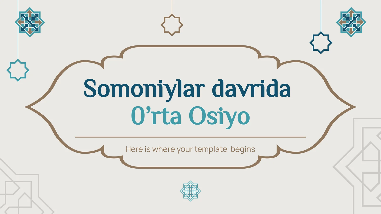 Somoniylar davrida O'rta Osiyo